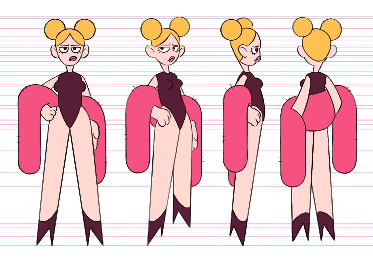 Bathroom Girls - main character design