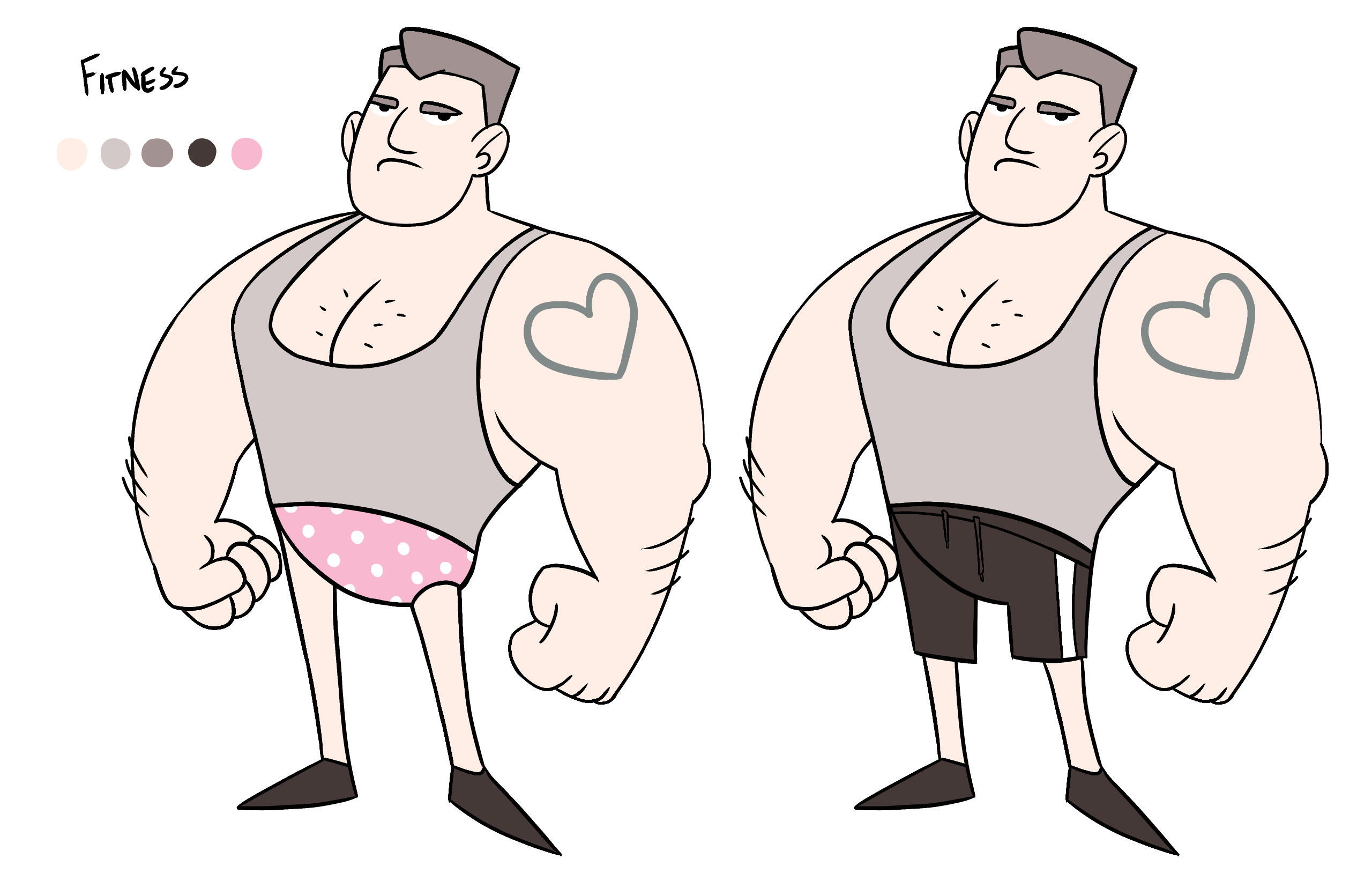 Fitness Guy - design for Born A Clown at CCAD