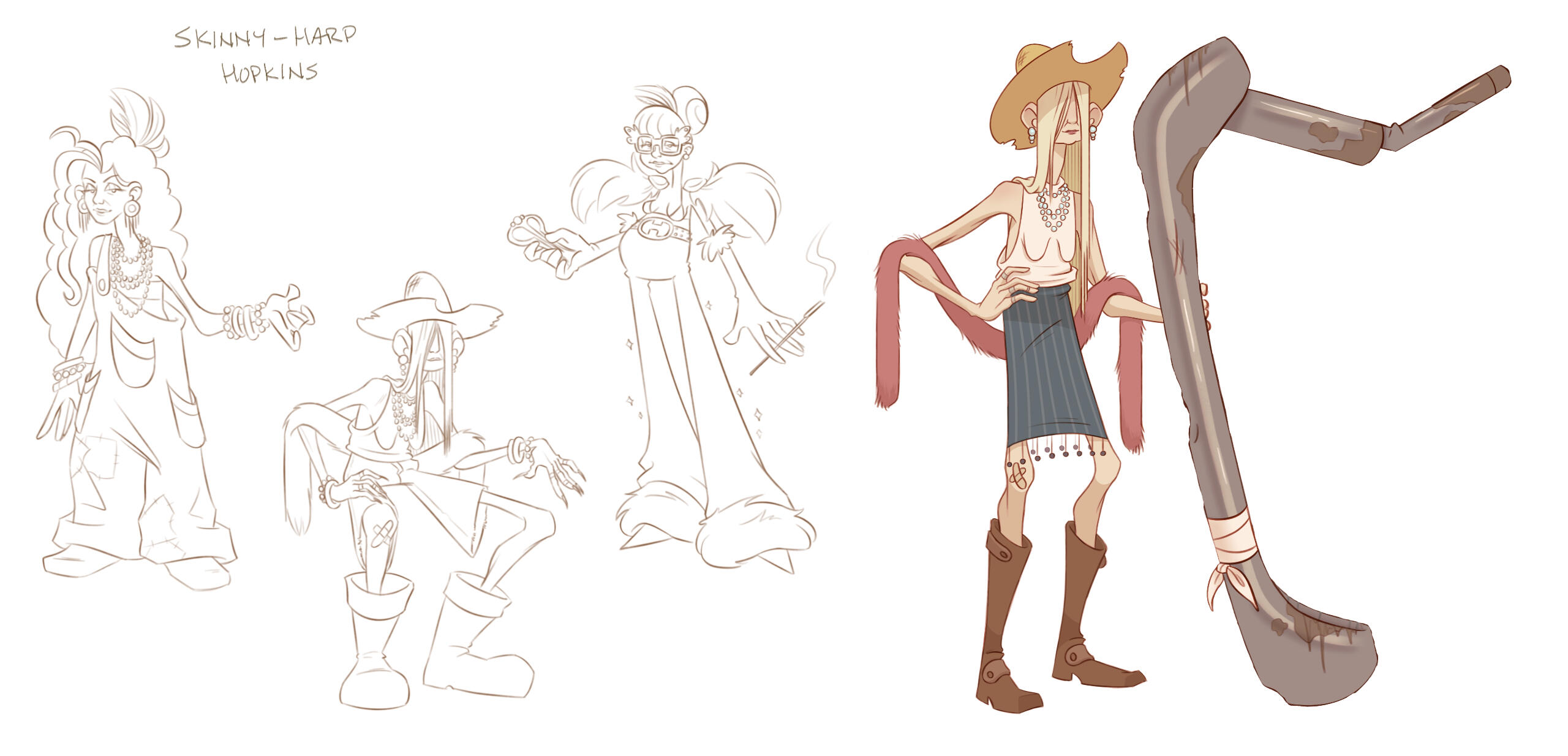 Skinny-Harp Hopkins - name generator musician design