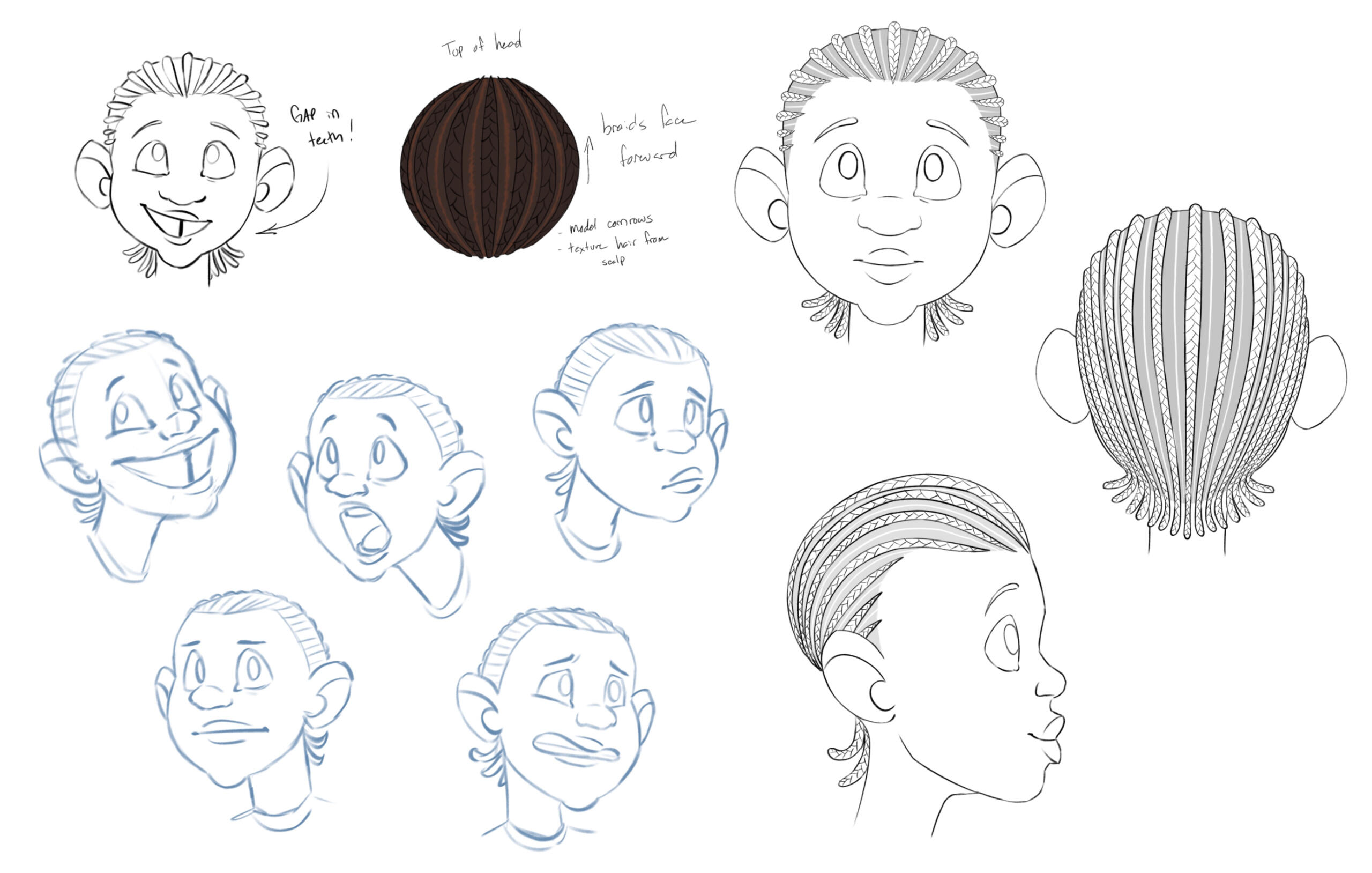 Bashiir - Sofa Character Mosaic design for 3D rig