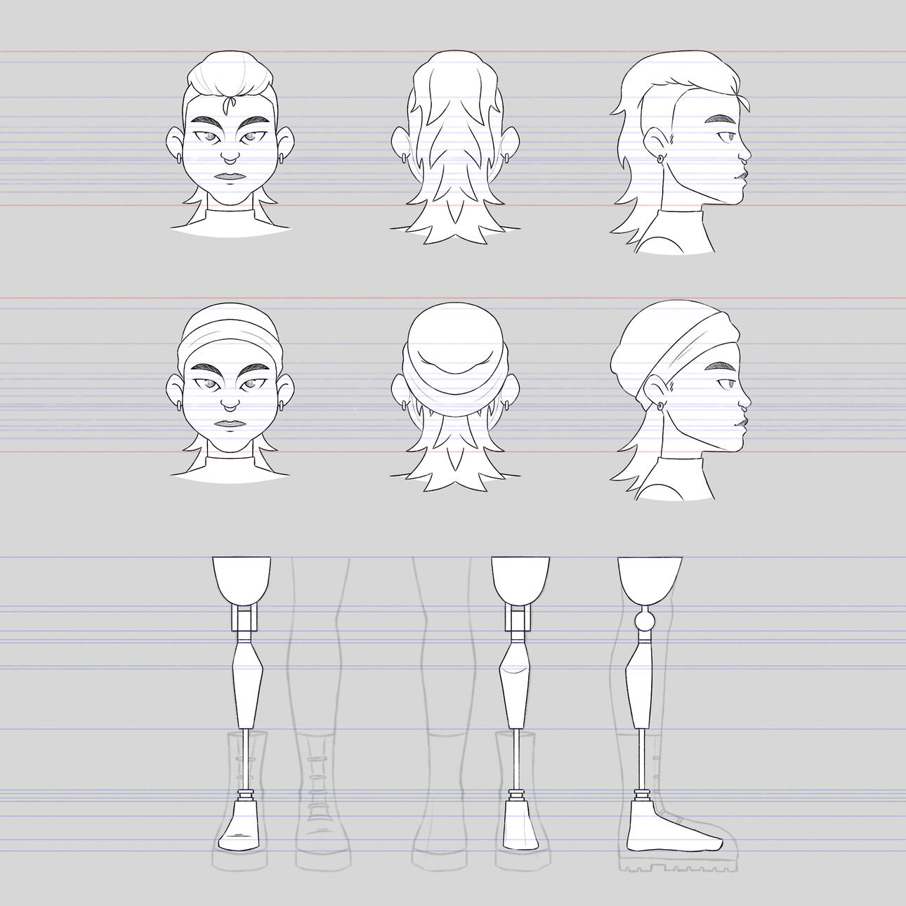 Jae-shin - Sofa Character Mosaic design for 3D rig