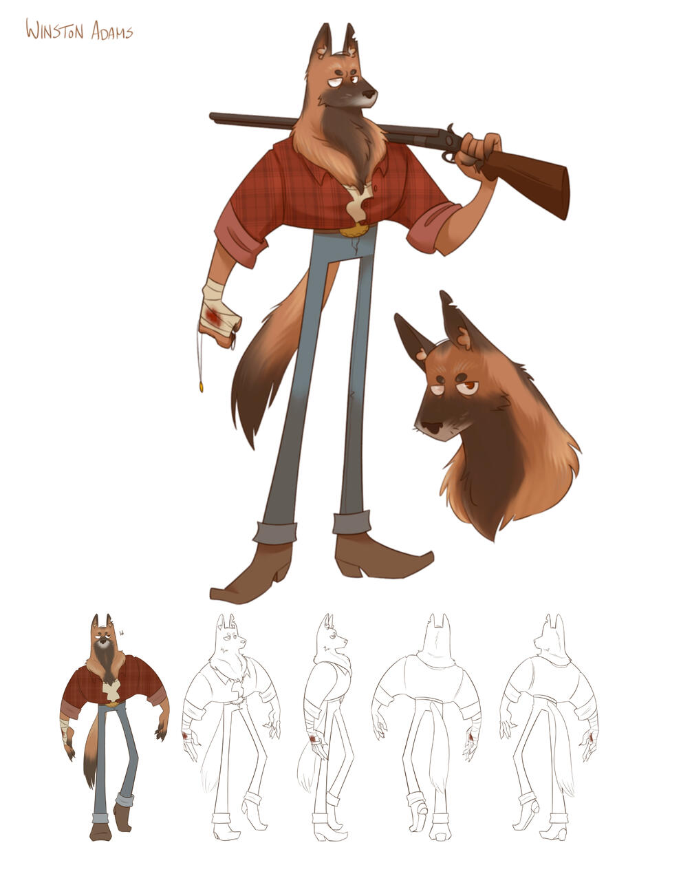 Winston Adams - animated feature design
